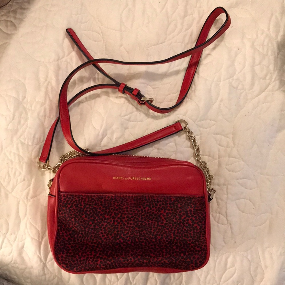 DVF crossbody red